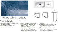 Ravak Supernova SKCP4-90 čtvrtkruhový sprchový kout rám bílý výplň Pearl 3117O10211